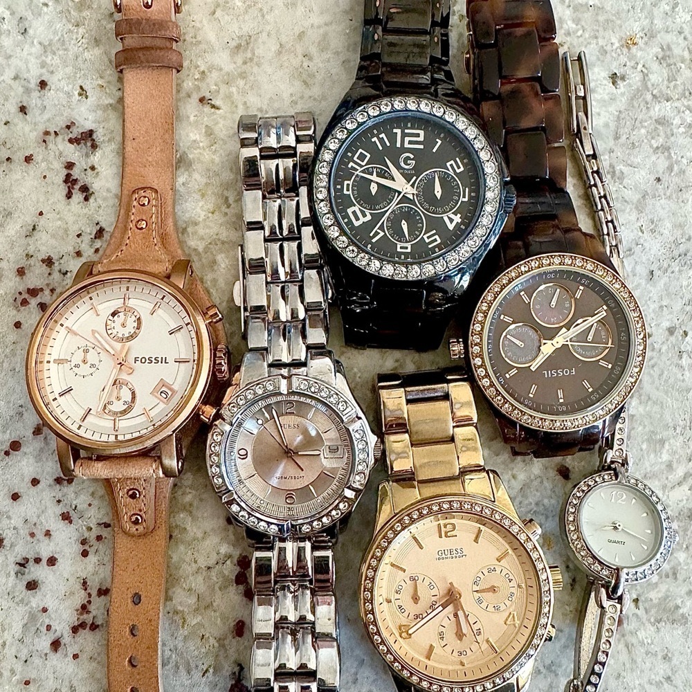 Guess & Fossil Women's Watch bundle